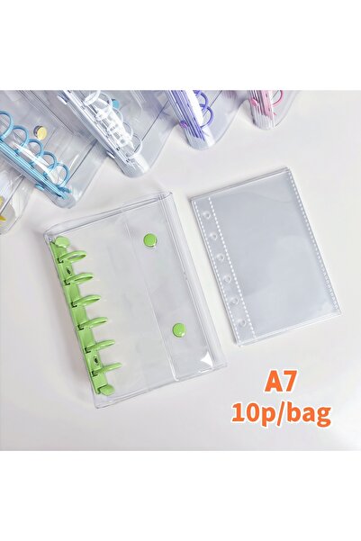 Choice A7 A7 أخضر و10P A7 مجلد ملون بزر مزدوج، كتاب ملصقات، مجلد لطيف بألوان ...
