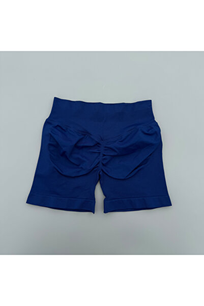 Choice M 8 Ink Blue Peach Hip Lifting Sports Shorts Women High Waist and Wais...