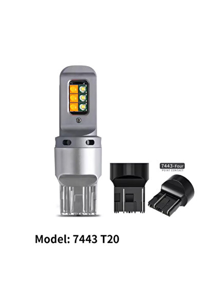 Choice مصباح LED واحد من نوع T20 7443، T25 3157، T20 7443، 1157 BAY15D لإشارا...