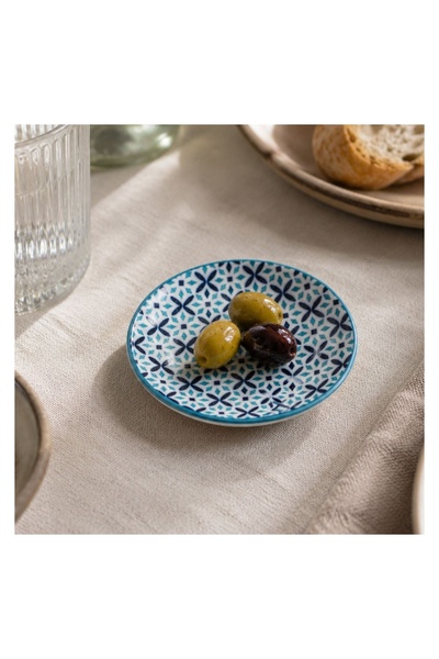 OEM Farfurie pentru Desert din Ceramică cu Model Geometric Ø15cm – pentru ser...