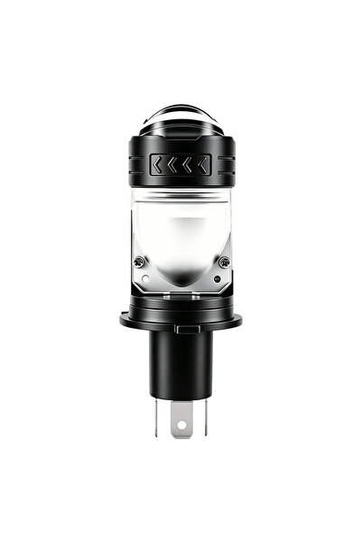 Choice مصباح أمامي LED أبيض H4 9003 HB2 عالي ومنخفض الإضاءة مع عدسة إسقاط كان...