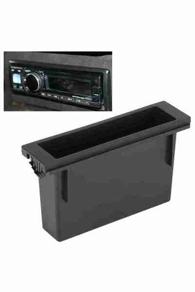 Choice Universal 1-DIN car stereo radio storage box dashboard inner organizer...