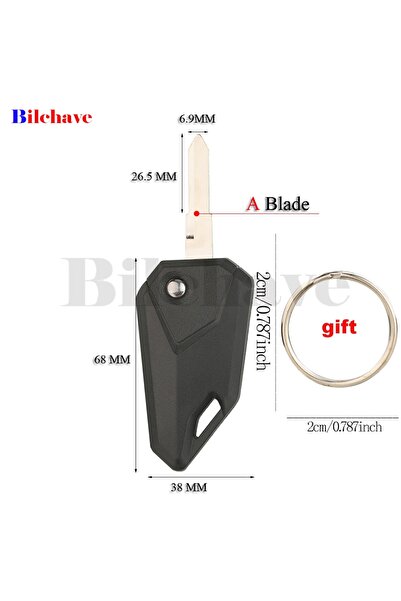 Choice A Blade Moto Key JYQ Remote Moto Key For Honda Yamaha Suzuki Pulsar He...
