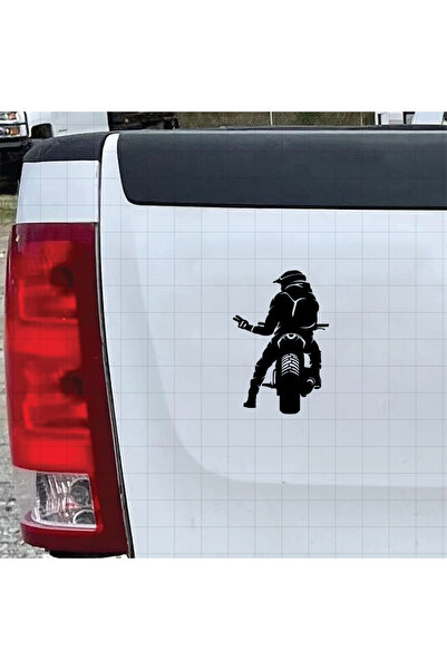 Choice ملصق فينيل مقاوم للماء باللون الأسود بتصميم 'Biker Respect'، ملصق جراف...