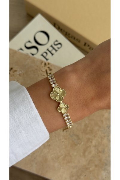 İREM YILDIZ 14K Luxury Gold Kuyumcu Model Kararmaz Kadın Bileklik