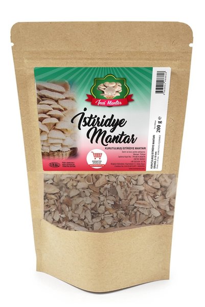 İNCİ MANTAR Kurutulmuş İstiridye Mantarı Granül 2-10 mm 200 g