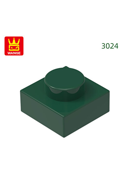 Choice حوالي 588 قطعة 44. أخضر داكن وانج 588 قطعة/مجموعة 3024 1x1 قطع بناء قص...