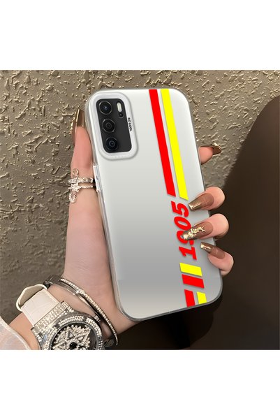 CASEVIBE Oppo A16/A16S Uyumlu Sofistike Şerit Tasarım Çok Dayanıklı Koruyucu ...