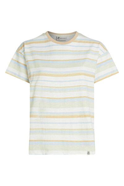 O'Neill Tricou de damă O'Riginals cu dungi, croială largă, albastru, S