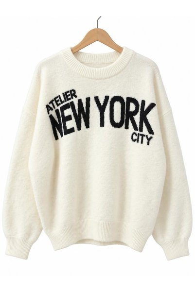 Birgül Sezişli Butik Newyork Model Oversize Kazak