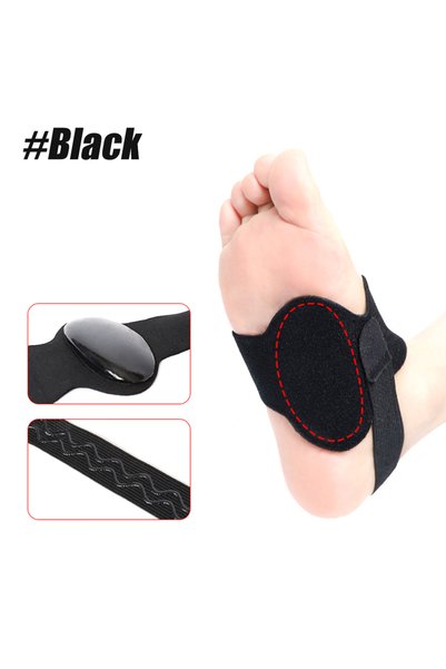 Choice Black 1PCS Arch Support Braces for Plantar Fasciitis Relief, Adjustabl...