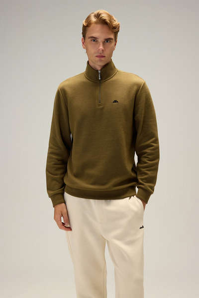 Ellesse Ανδρικό φούτερ με μισό φερμουάρ 5WM1603-KH