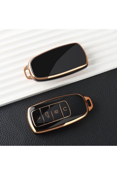 Choice غطاء مفتاح سيارة أسود من مادة TPU من JB لسيارات شيري جايكو J8 J7 8 7 J...