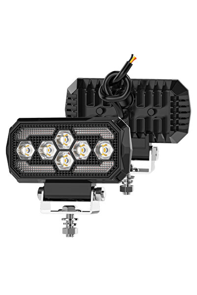 Choice 5C-BW-F6 مصابيح LED مستطيلة الشكل 5 بوصة للقيادة النهارية، أضواء عمل م...