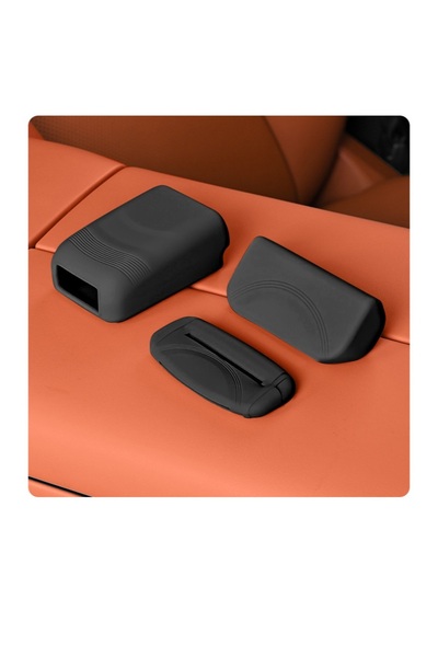 Choice 3PCS- Black Universal Car Seat Belt Socket Protective Cover Silicone C...