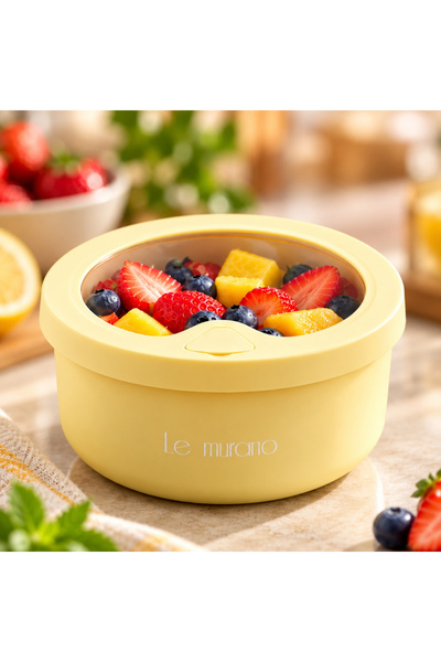 Le murano 600 ml 100% Platinum Silicone Round Storage Container, Transparent ...
