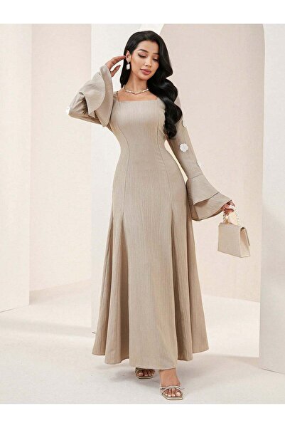 Sheya Rochie maxi, bej