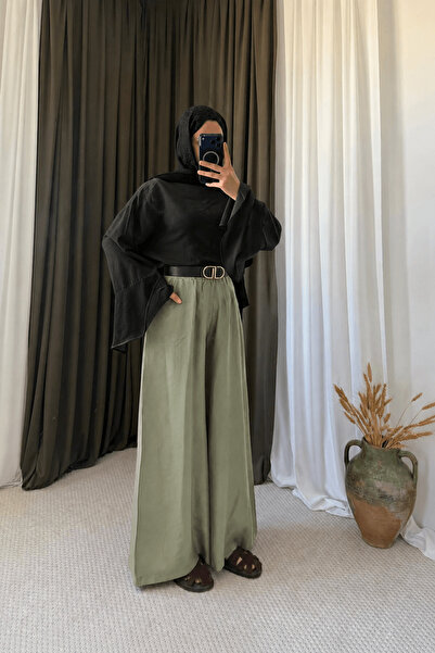 Hepsi Moda Cepli Etek Pantolon - 0012 - Haki