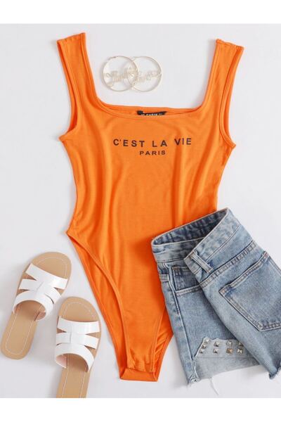 Sheya Bodysuit, orange