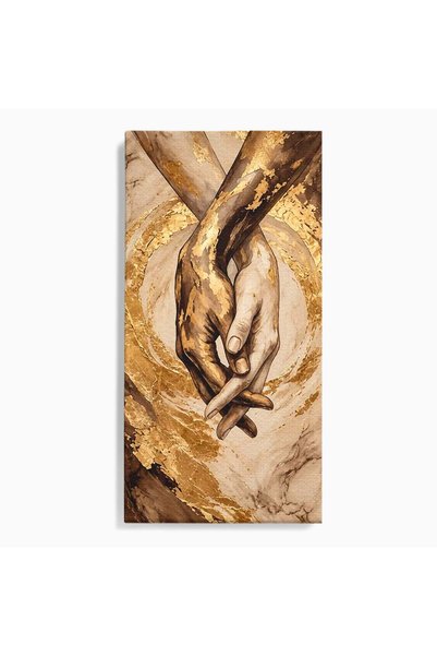 Luxcanva Tablou Canvas Impreuna In Eternitate 60x120 cm pe Sasiu Lemn Maini D...