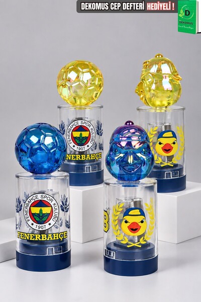 Fenerbahçe Lisanslı Figürlü Yellow & Futbol Topu Kalemtraş Tek Adet Dekomus C...