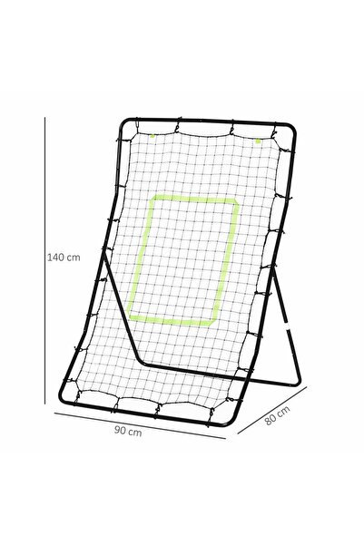 Generic Brand Poartă de rebound (75 x 126 cm), perete de rebound din oțel și ...