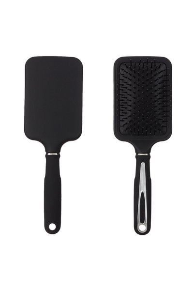 OEM Perie de păr pătrată din plastic negru pentru descurcare