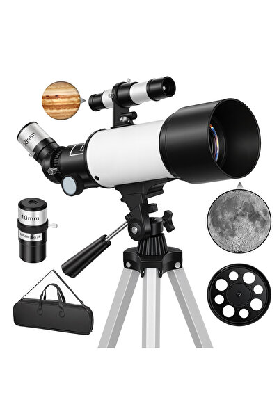 Generic Brand Telescop pentru începători și adulți – Apertură de 70mm, Distan...