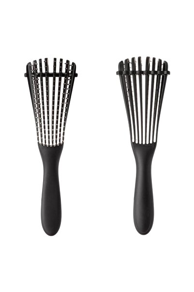 OEM Perie de păr triunghiulară din plastic negru pentru descurcare - Mâner er...