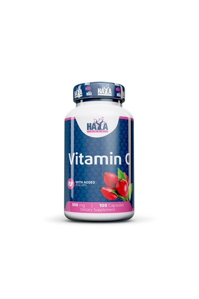 haya labs Vitamina C cu Măceșe 500mg / 100 Capsule