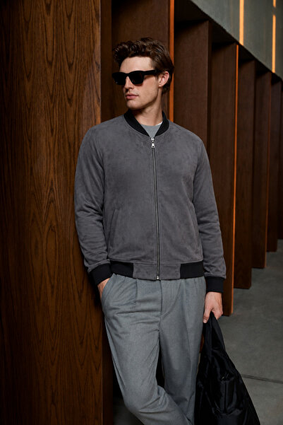comstar Ανδρικό εποχιακό μπουφάν Nubuck Sports Bomber Smoked Jacket
