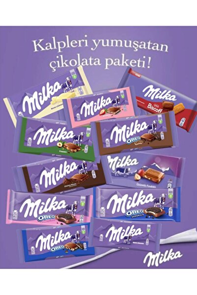 Milka Grande Çikolata Paketi ( 11 Adet Tablet Çikolata )