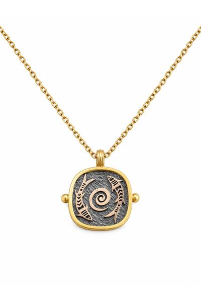 spiral döngü balık kolye