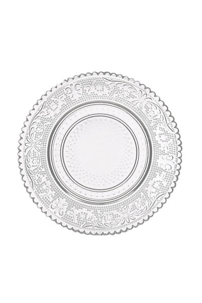 OEM Farfurie Sculptata Transparenta din Sticlă pentru Desert Ø15cm – pentru s...