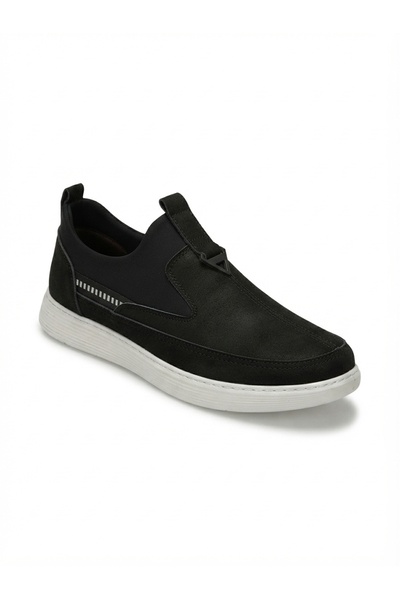 Elit Atc 0033 Black Genuine Leather Comfortable Lightweight Men's Casual Shoes