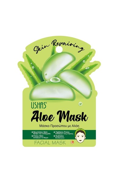 OEM Masca facială Ushas cu Aloe Vera - Hrănește și hidratează pielea