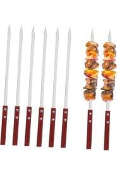 Yelajoy 12pcs Metal Kebob Skewers 40cmx10mmx2mm Stainless Steel Flat Sticks w...