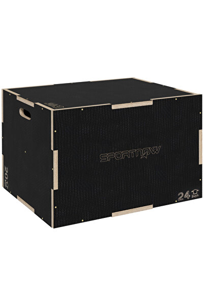 Generic Brand Cutie pliometrică / cutie pentru sărituri, robustă, 61 x 51 x 4...