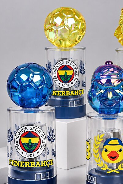 Fenerbahçe قلم حبر جاف أصفر بتصميم كرة القدم مع شكل مُرخص، قطعة واحدة، دفتر جيب ديكوموس، هدية