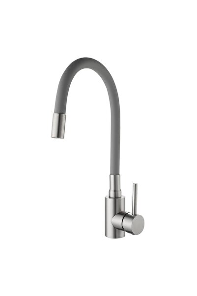 Reecomer Baterie bucatarie Flex Silver, inox, pipa pivotanta 360°, montare pe...