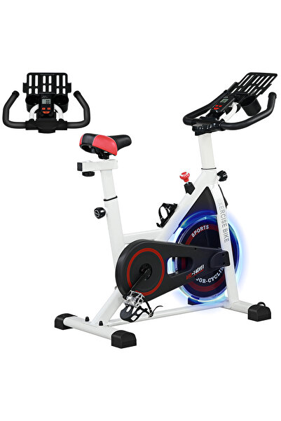 Generic Brand Bicicletă de exerciții, rezistență reglabilă, până la 120 kg, o...