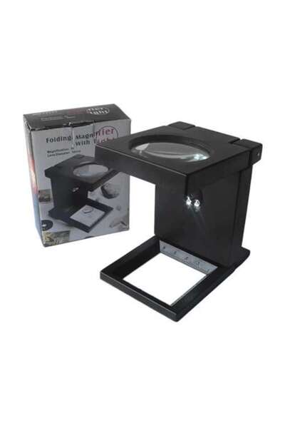 NW NessiWorld Folding plastic, led light test device magnifier 2.5x90mm