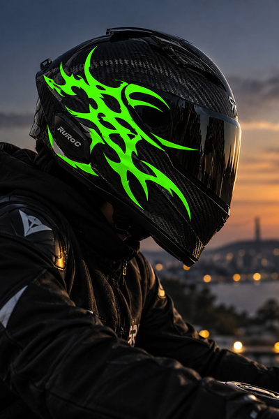 Banxtre Ultra tribal v2 gothic sticker for helmet and motorcycle (1 piece)