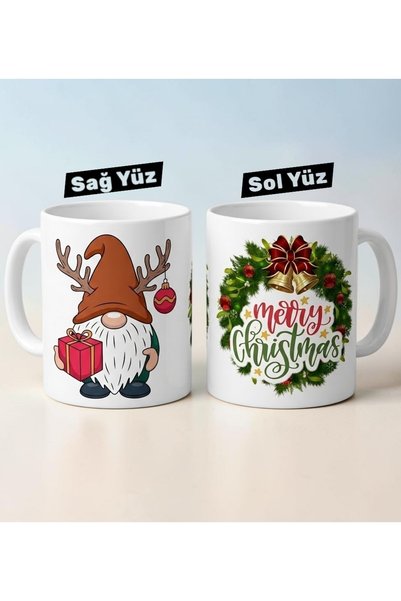 Genel Markalar 2027 Hediyelik Porselen Yılbaşı Kupaları Makine de Yıkanabilir