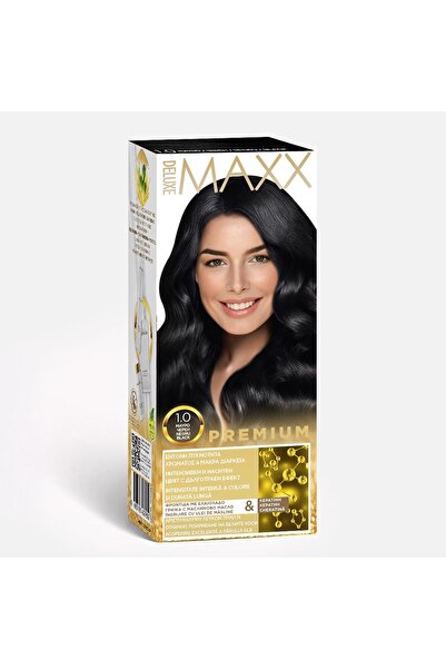 OEM Vopsea de păr Deluxe Maxx Premium 1.0 Negru - Formulă cu Ulei de Măsline ...