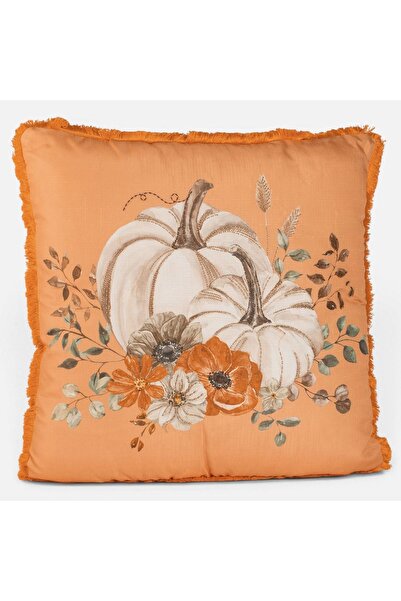 OEM Pernă decorativă brodată cu dovleac de toamnă 45x45cm