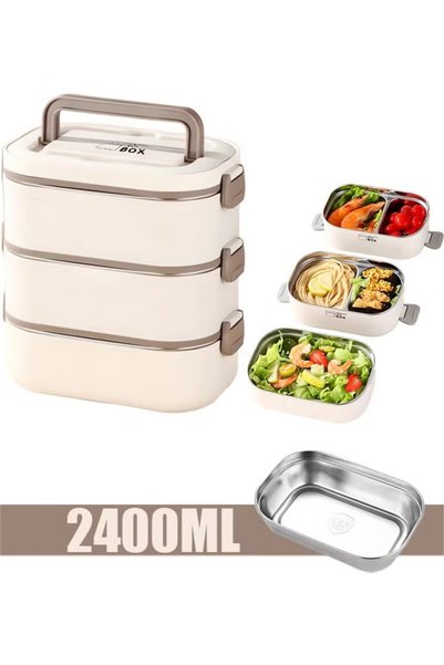 TAPIT Bento Lunch Box for Kids Adult Portable Insulated Tiffin Box Set 1-3 Ti...
