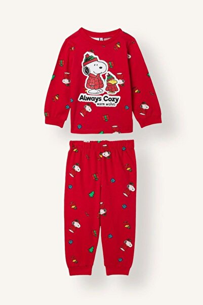 DeFacto 2-Piece Set Snoopy Licensed Printed Baby Boy Set (26 Wn)
