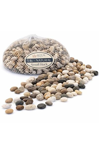Royal Imports حصى نهري للزينة بوزن 5 أرطال، أحجار لتنسيق الحدائق، حشو حصوي
