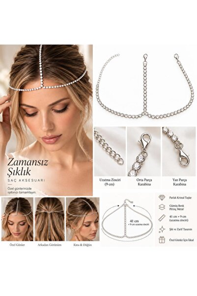Valmont Crystal Stone Hair Accessory